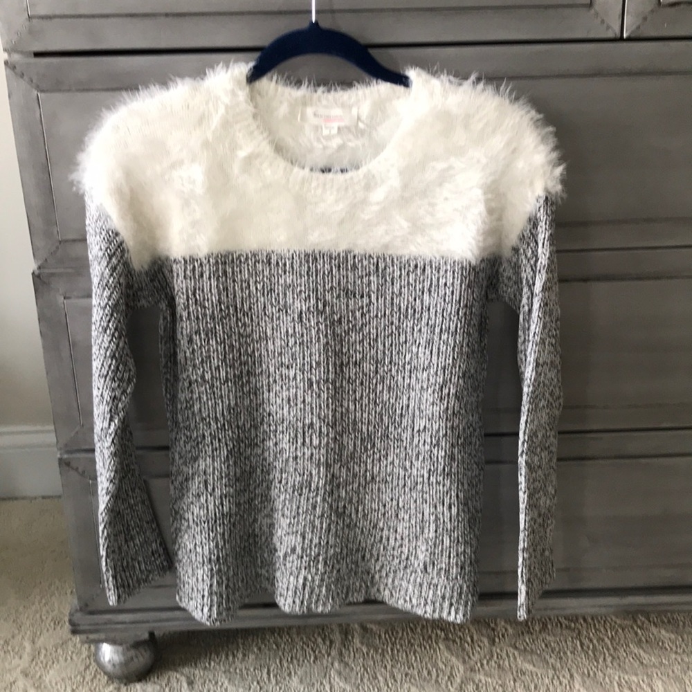 Angora/cotton sweater
